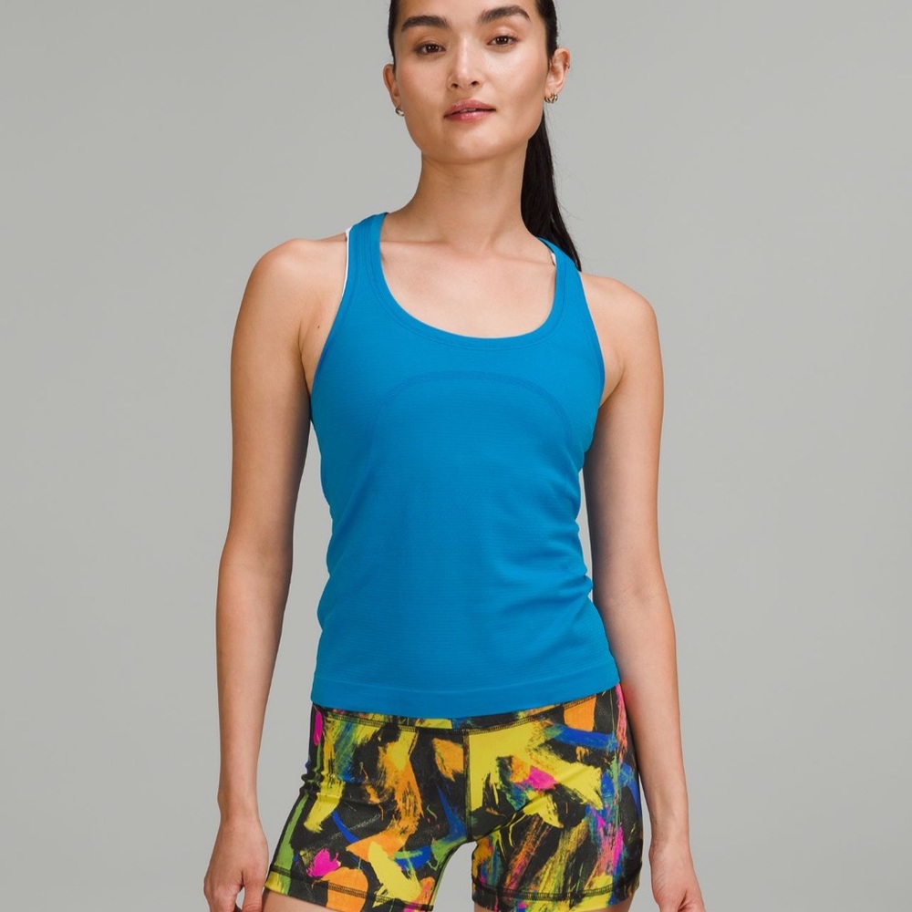 LULULEMON NWT swiftly tech racerback tank top 2.0 race length POOLSIDE 💙💙💙
